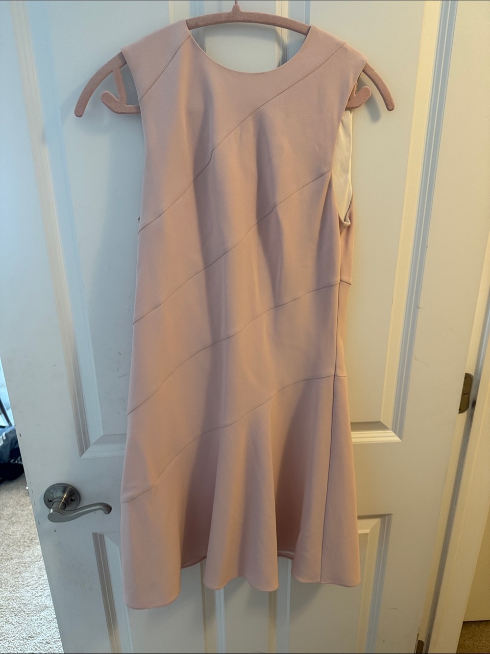 Theory Sleeveless Dusty Pink Midi A-Line Dress